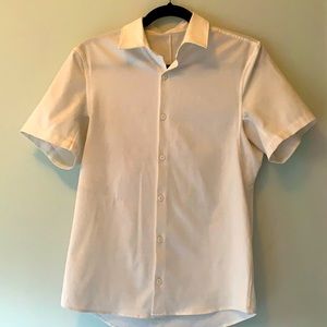 Breathable White Lululemon Button Down